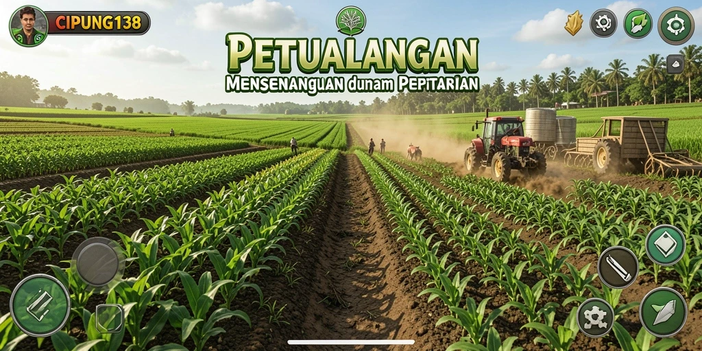 Tampilan gameplay menarik dari CIPUNG138 dengan aktivitas bertani.