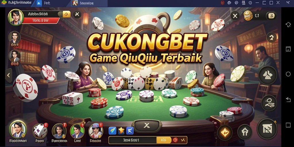 Screenshot CUKONGBET menampilkan gameplay menyerahkan kartu QiuQiu.