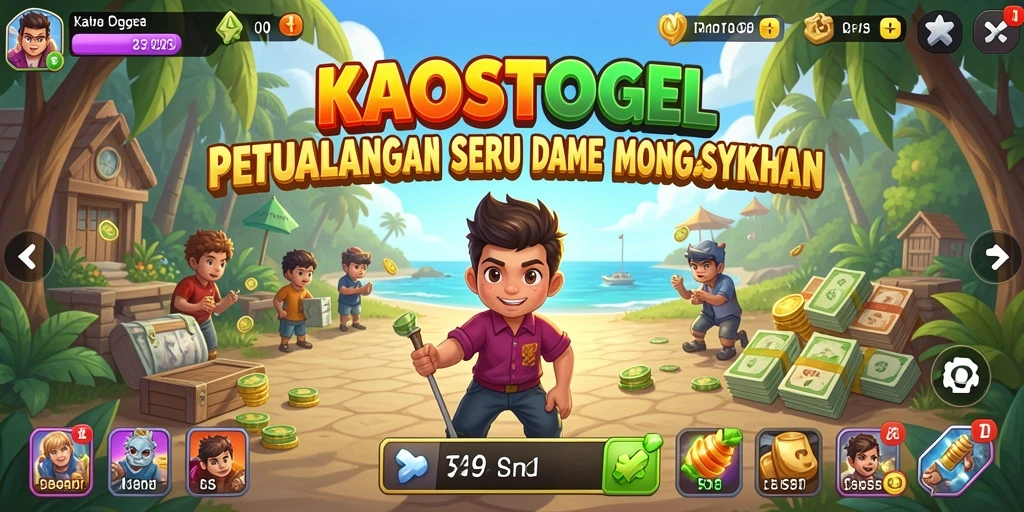 Tampilan gameplay menarik dari KAOSTOGEL dalam genre Idle.