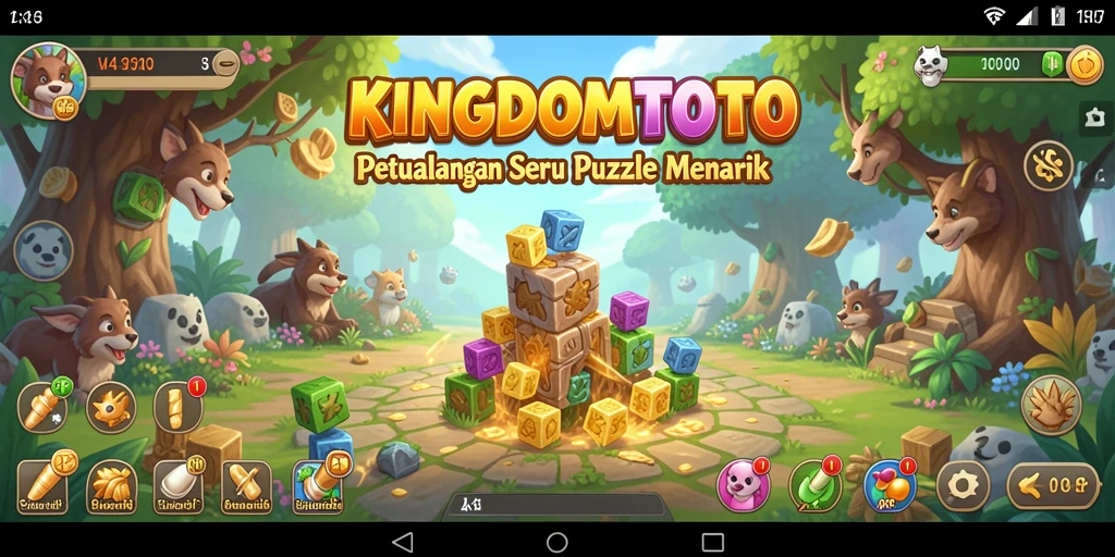 Tampilan gameplay seru KINGDOMTOTO saat menyelesaikan teka-teki.