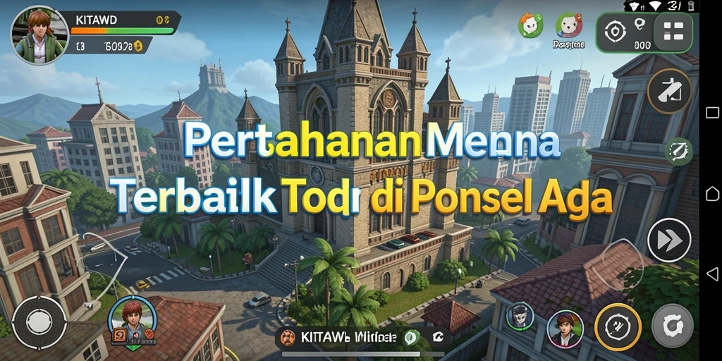 Tangkapan layar utama KITAWD menampilkan aksi seru dari gameplay Tower Defense.