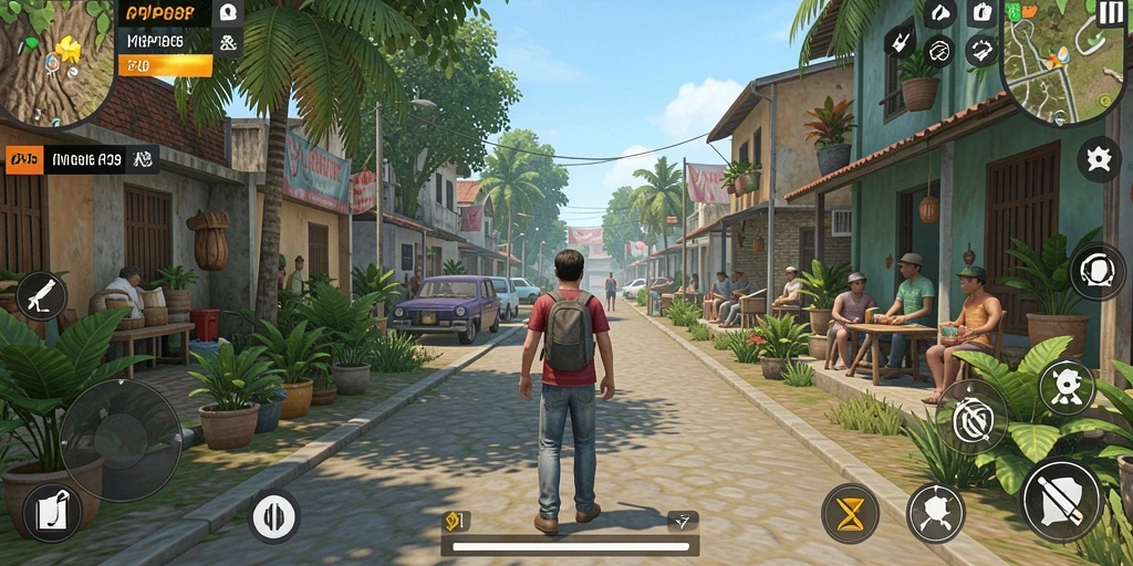 Tampilan gameplay PP88 yang menunjukkan interaksi karakter dalam dunia simulasi.
