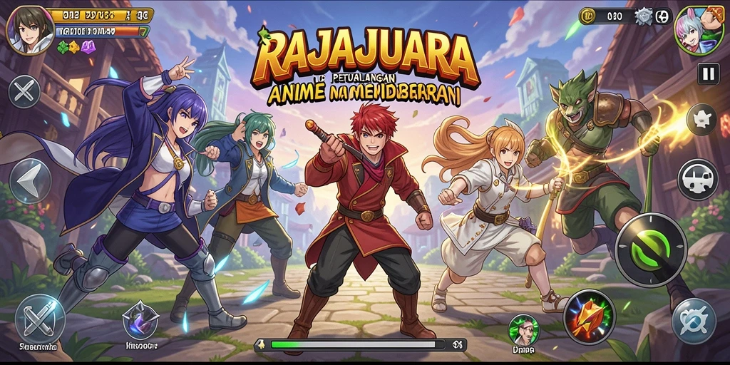 Tampilan screenshot gameplay RAJAJUARA yang memukau dan penuh aksi.