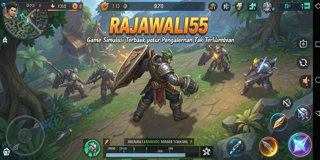 Screenshot gameplay RAJAWALI55 menampilkan aksi seru dalam simulasi.